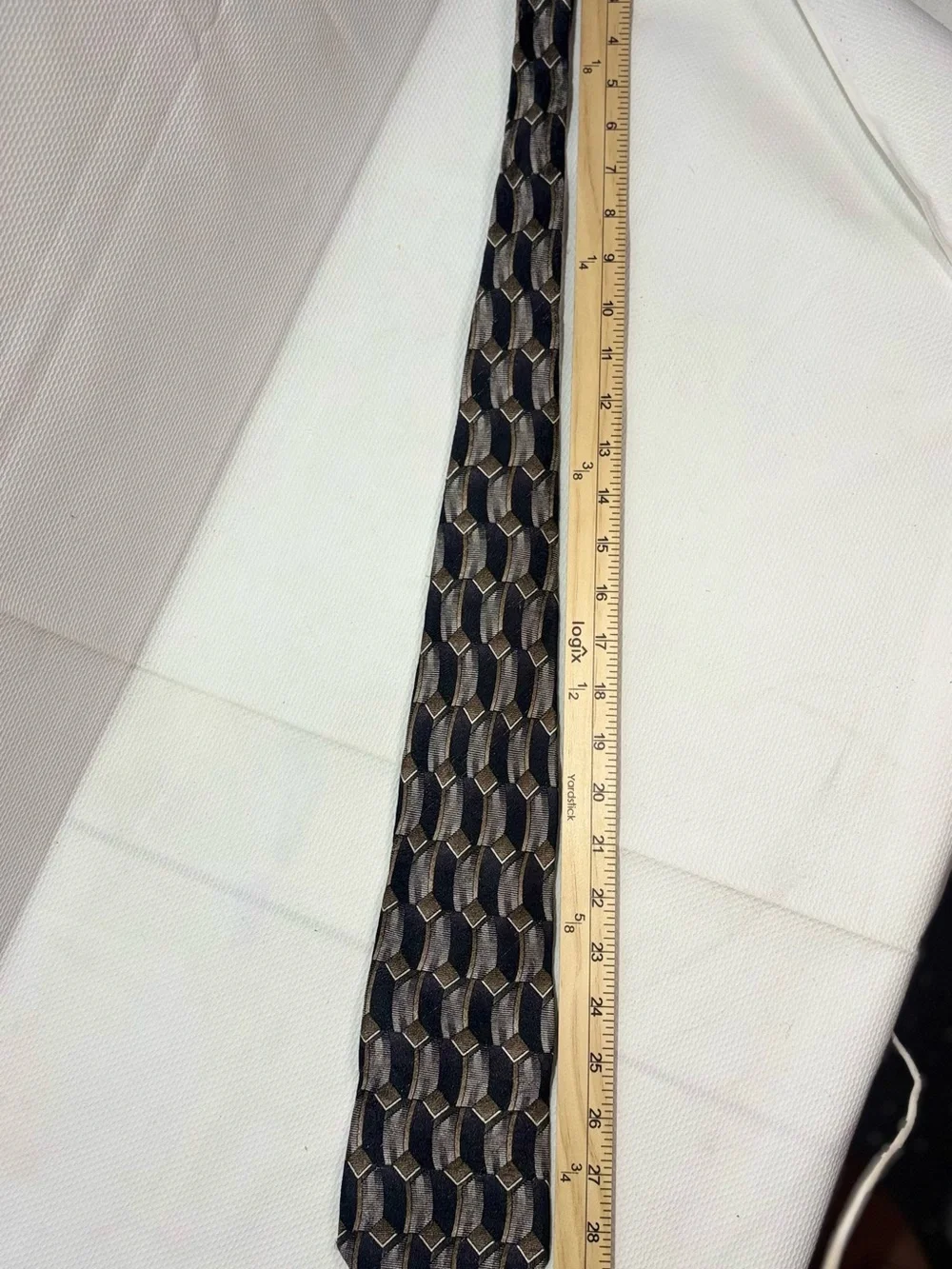 Pierre Cardin Men's Black and Brown Patterned Pants